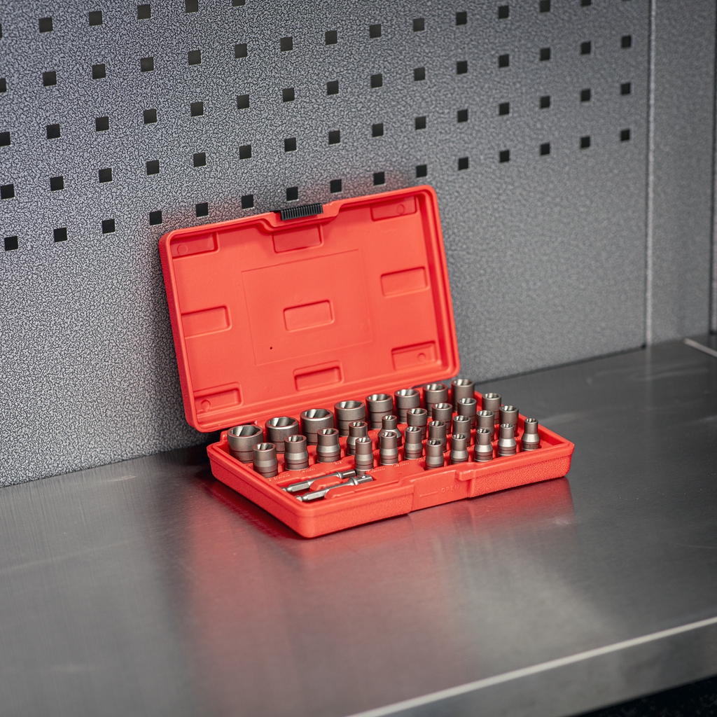 Slim Design Bolt & Nut Extractor Set 32pc