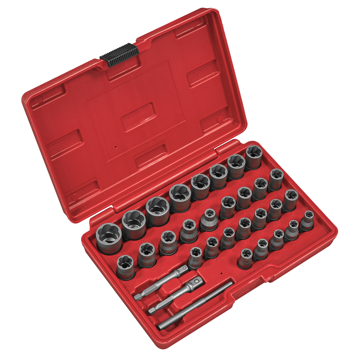 Slim Design Bolt & Nut Extractor Set 32pc
