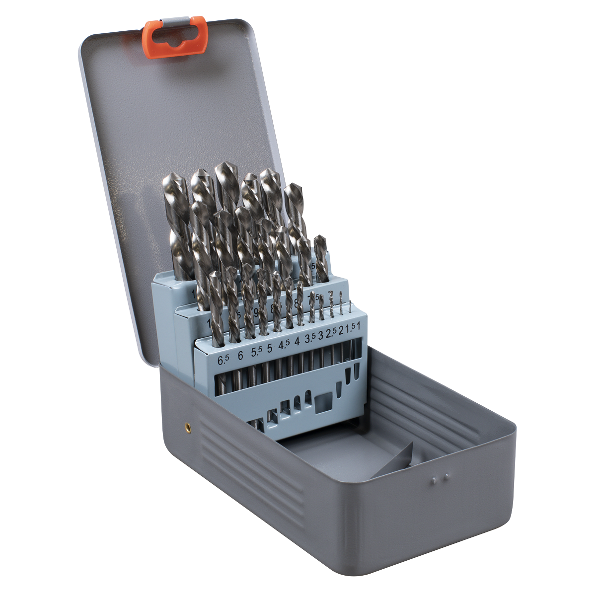 Left-Hand Spiral Drill Bit Set 25pc