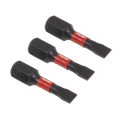 Premier Slotted Impact Power Tool Bits 4.5 x 25mm 3pc