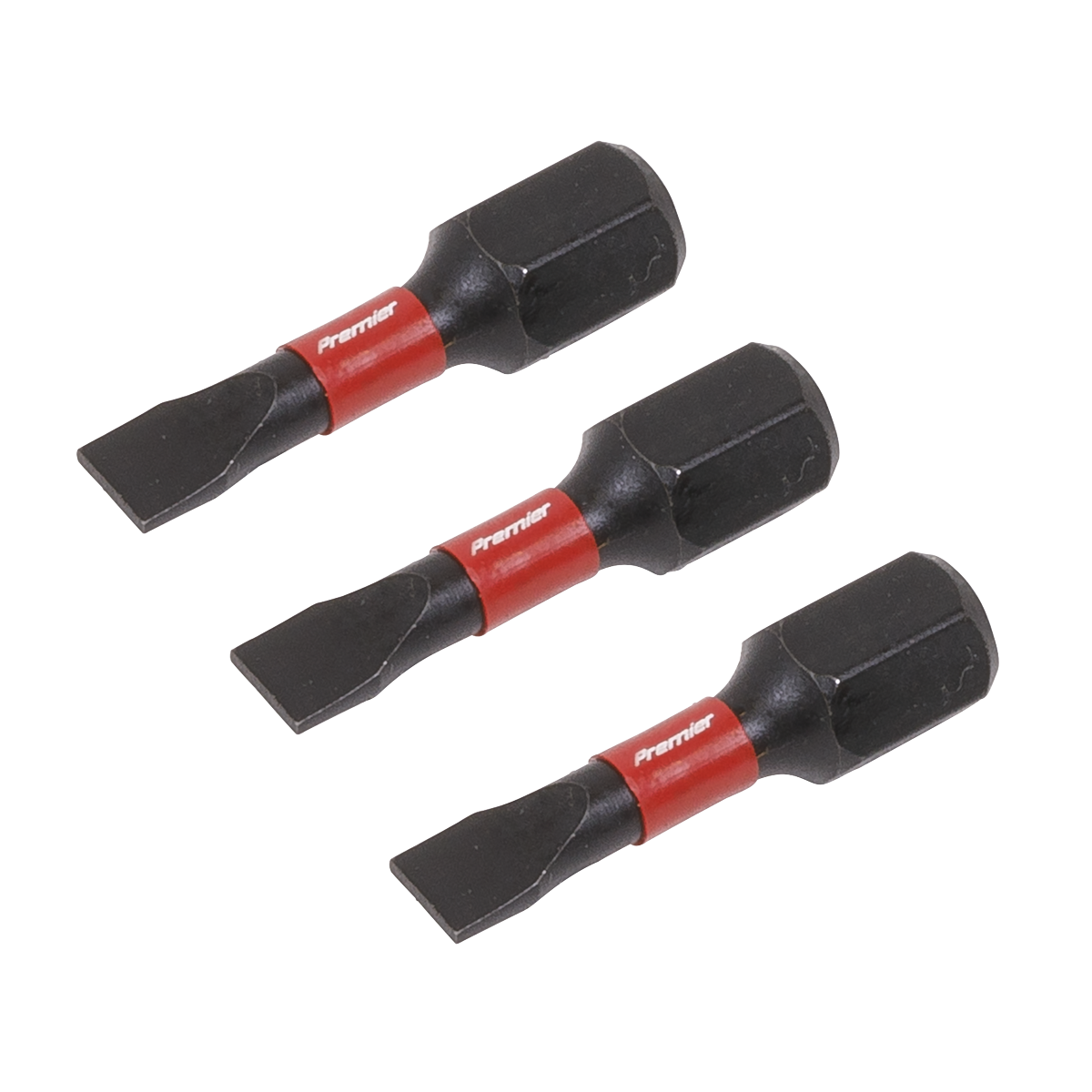 Premier Slotted Impact Power Tool Bits 4.5 x 25mm 3pc