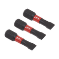 Premier Slotted Impact Power Tool Bits 5.5 x 25mm 3pc