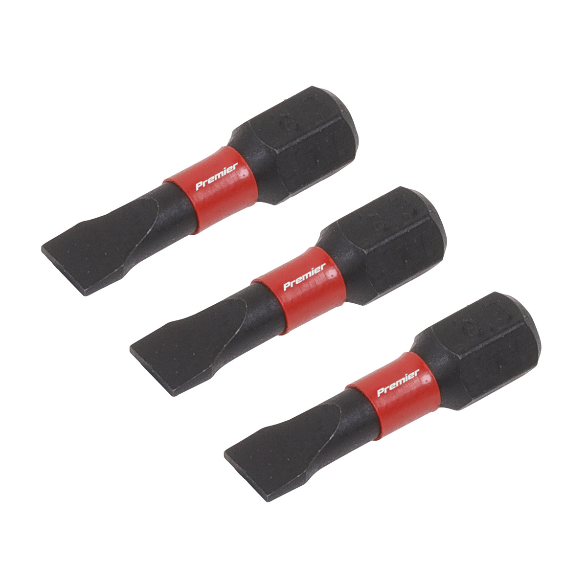 Premier Slotted Impact Power Tool Bits 5.5 x 25mm 3pc