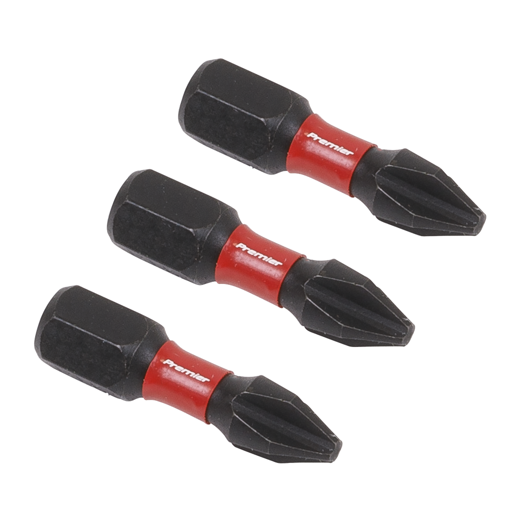 Premier Phillips Impact Power Tool Bits #2 x 25mm 3pc