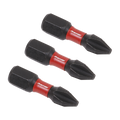 Premier Phillips Impact Power Tool Bits #2 x 25mm 3pc