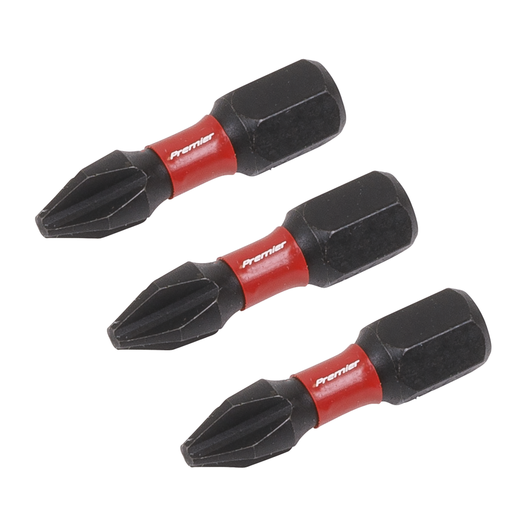Premier Phillips Impact Power Tool Bits #2 x 25mm 3pc