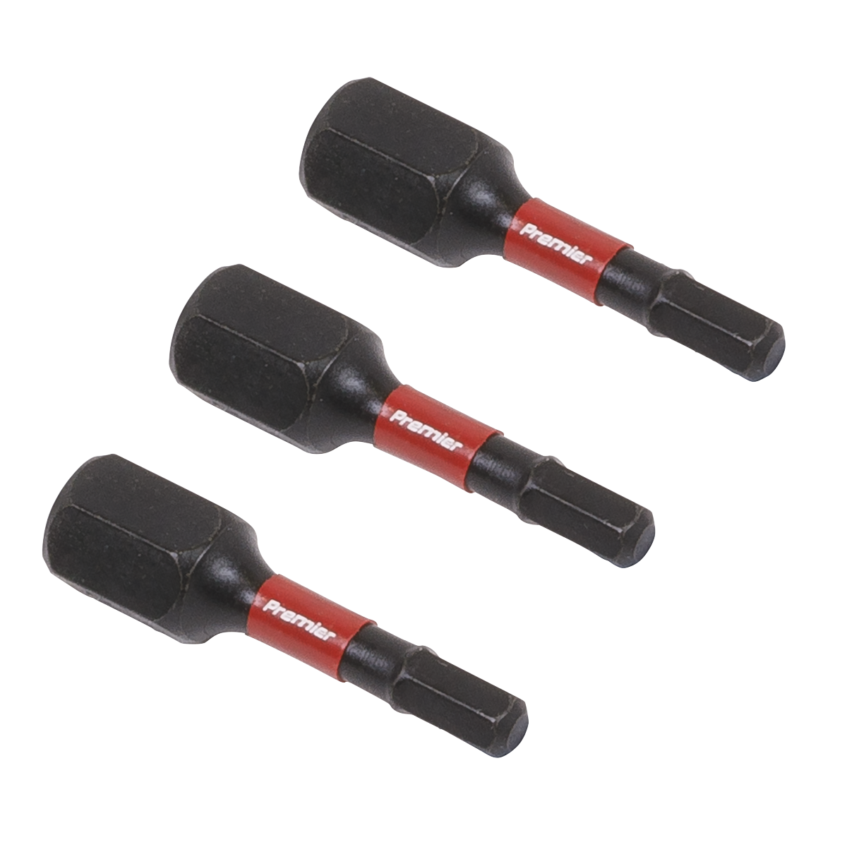 Premier Hex Impact Power Tool Bits 3 x 25mm 3pc
