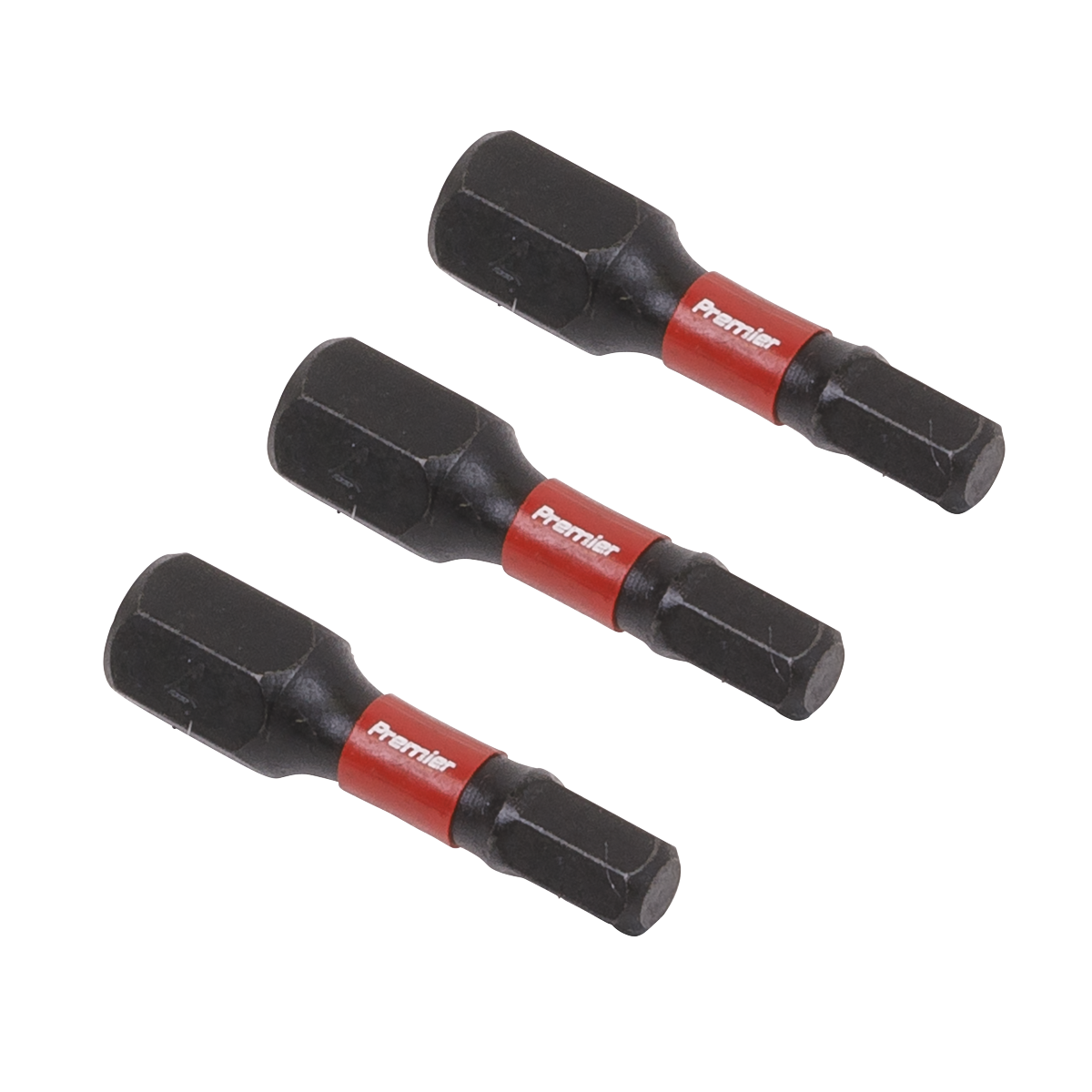 Premier Hex Impact Power Tool Bits 4 x 25mm 3pc