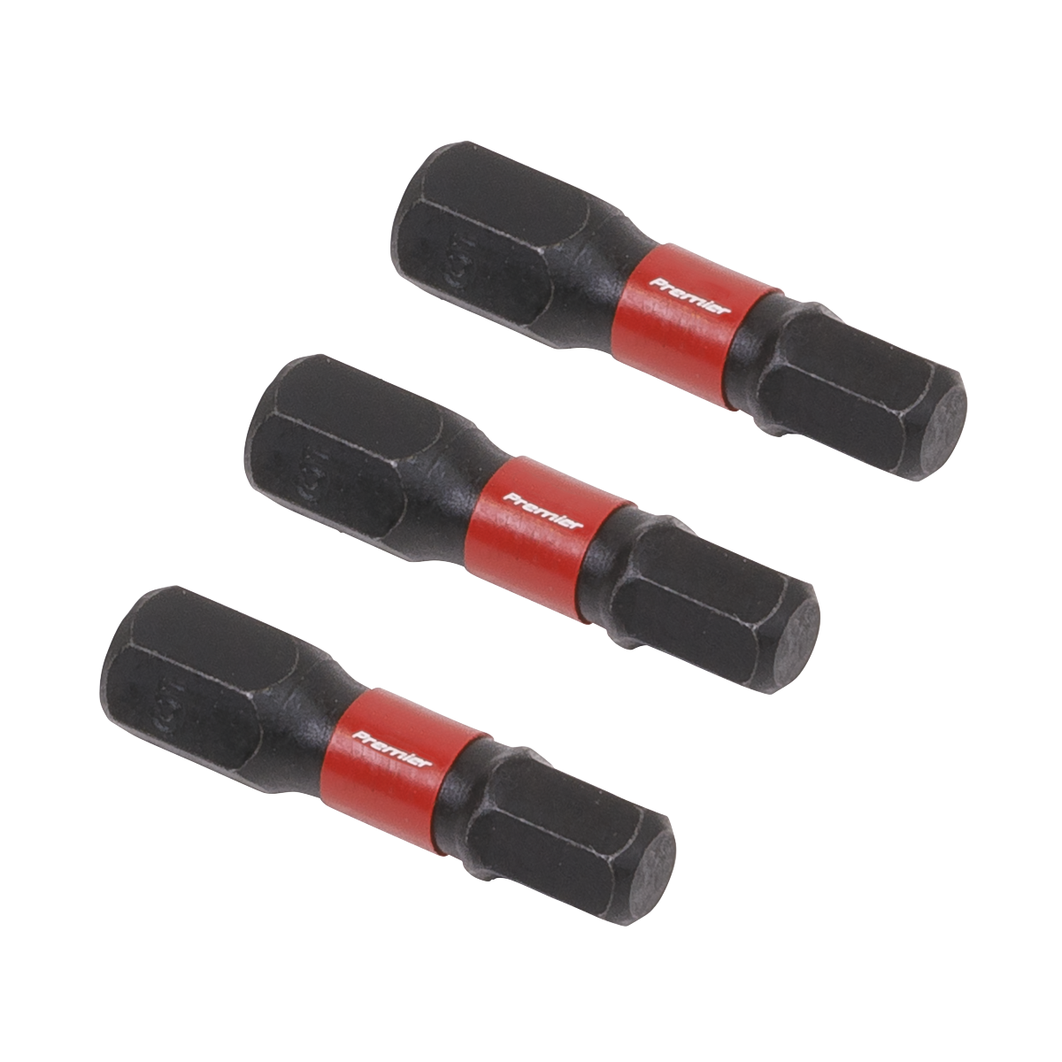 Premier Hex Impact Power Tool Bits 5 x 25mm 3pc