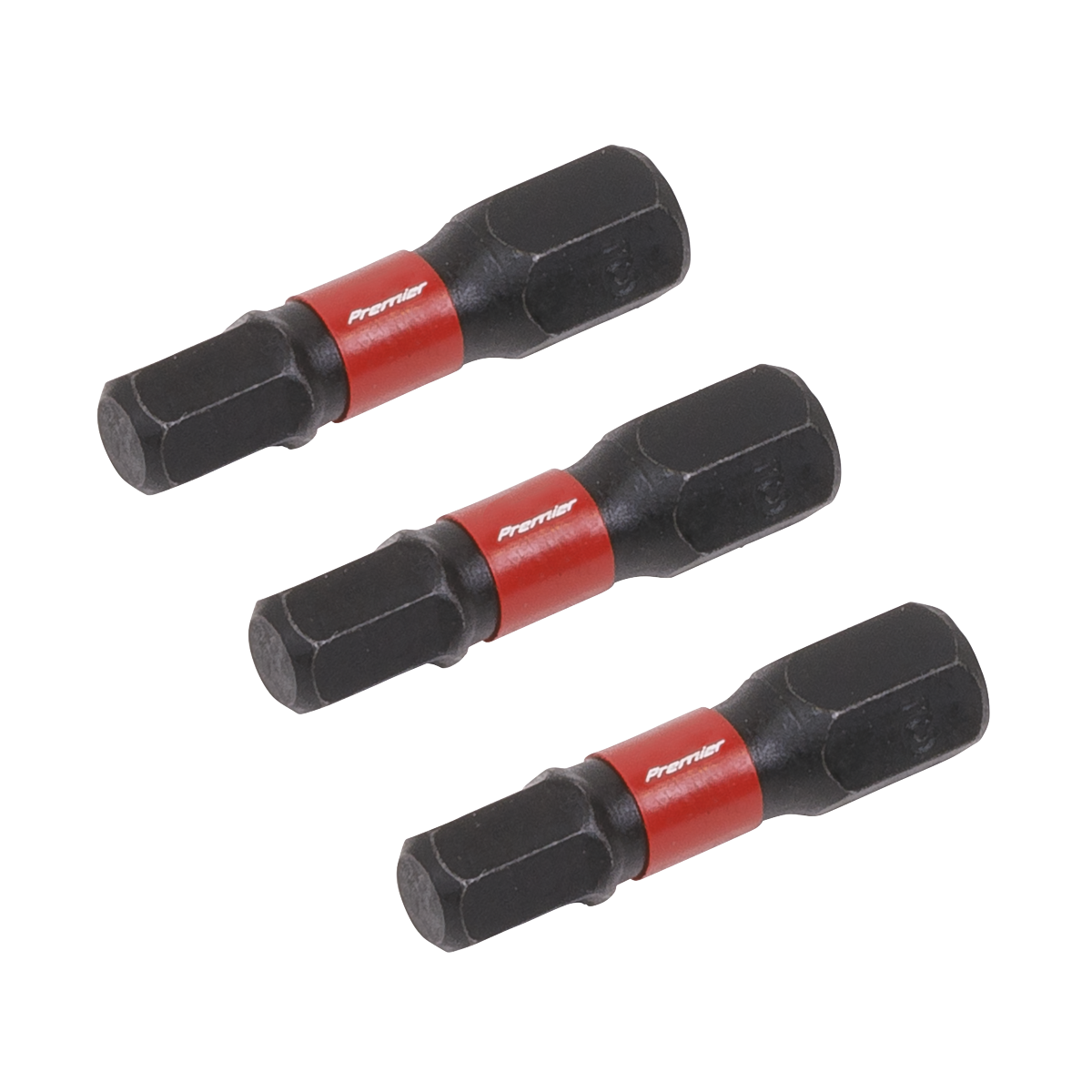 Premier Hex Impact Power Tool Bits 5 x 25mm 3pc