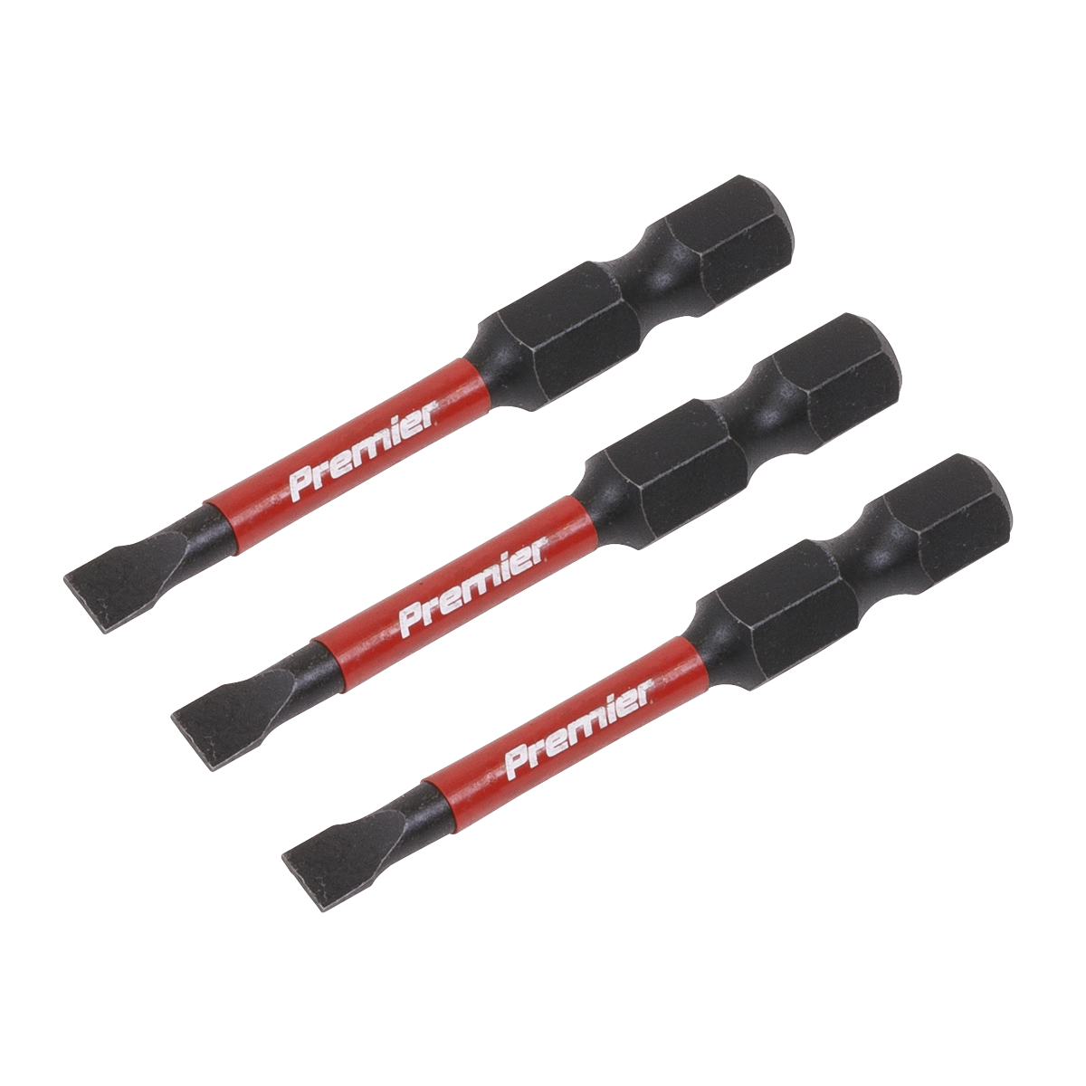 Premier Slotted Impact Power Tool Bits 4.5 x 50mm 3pc