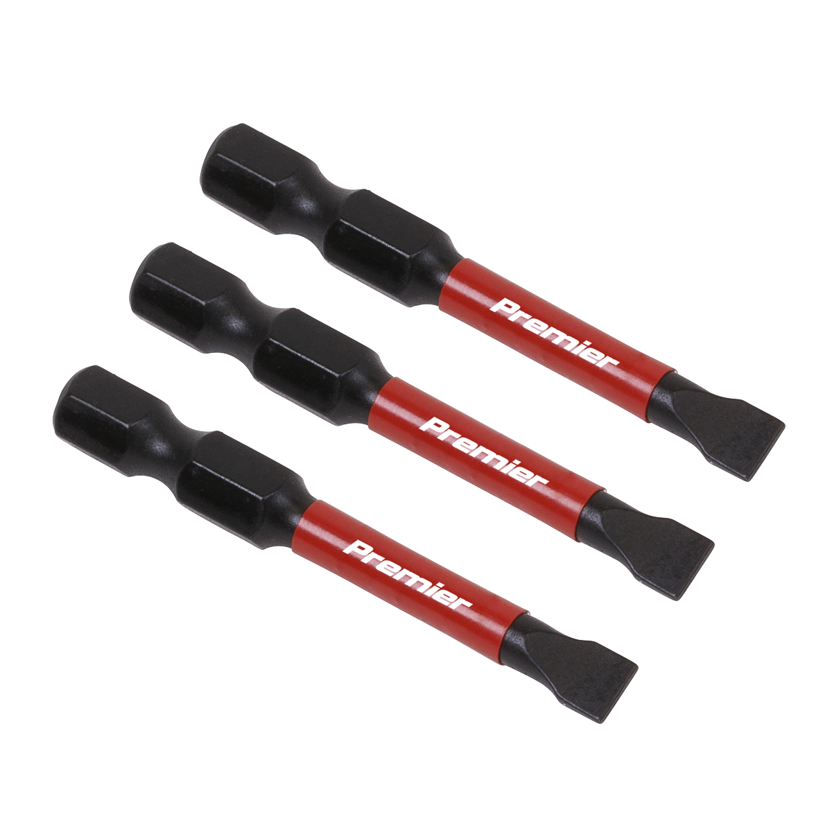 Premier Slotted Impact Power Tool Bits 5.5 x 50mm 3pc