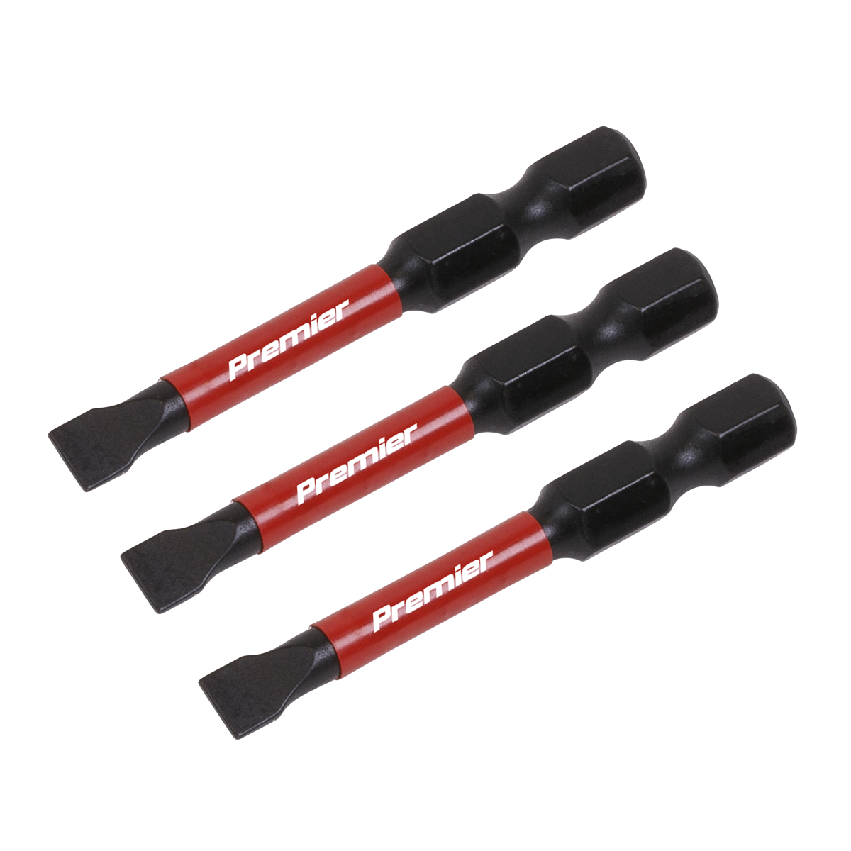 Premier Slotted Impact Power Tool Bits 5.5 x 50mm 3pc