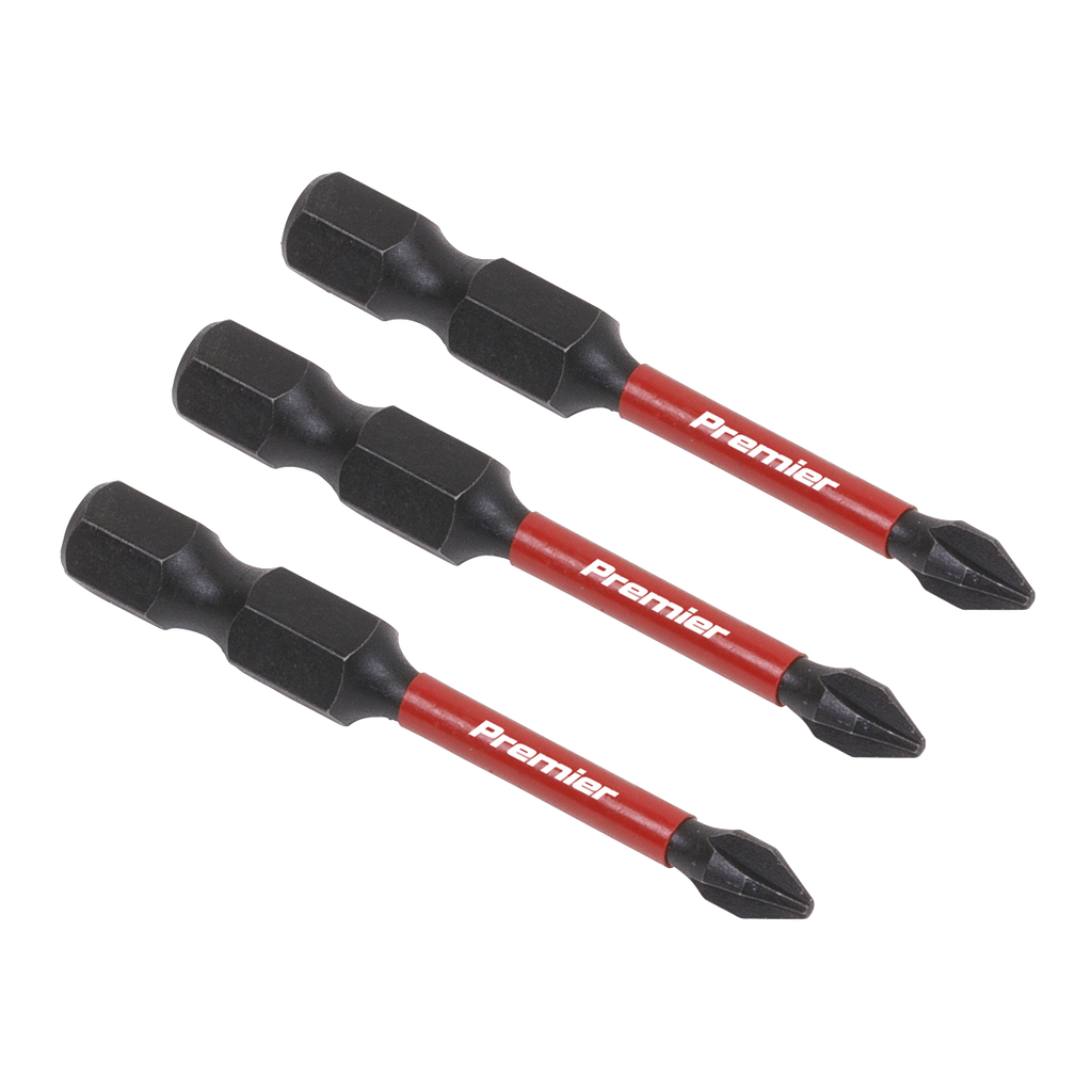 Premier Phillips Impact Power Tool Bits #1 x 50mm 3pc