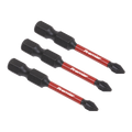 Premier Phillips Impact Power Tool Bits #1 x 50mm 3pc