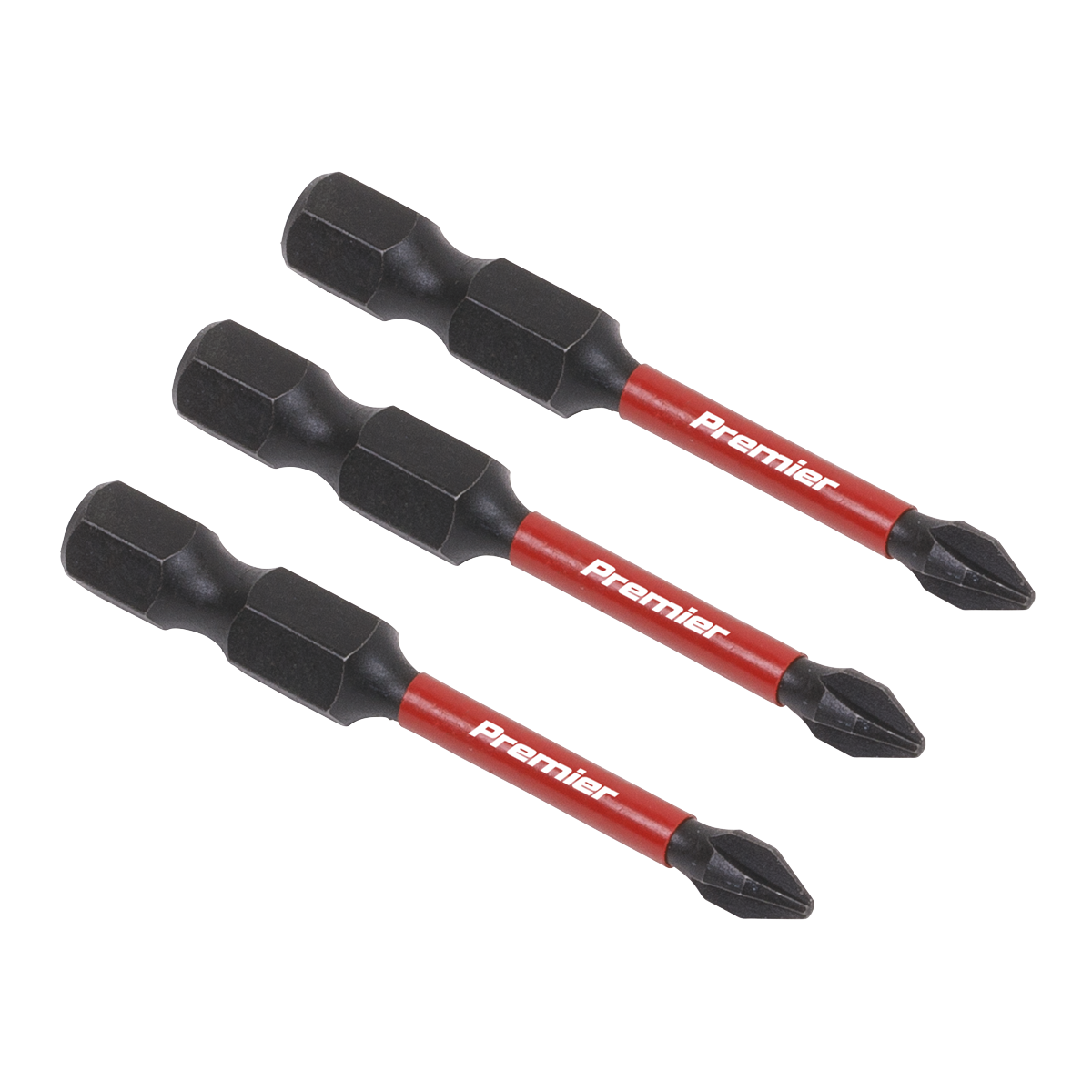 Premier Phillips Impact Power Tool Bits #1 x 50mm 3pc