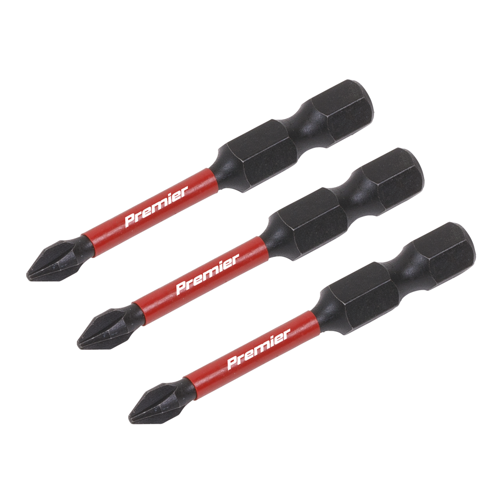 Premier Phillips Impact Power Tool Bits #1 x 50mm 3pc