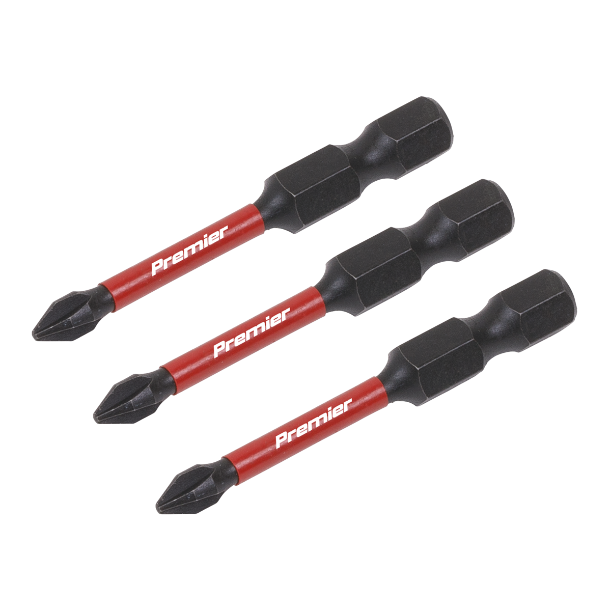 Premier Phillips Impact Power Tool Bits #1 x 50mm 3pc