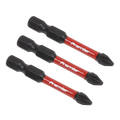 Premier Phillips Impact Power Tool Bits #2 x 50mm 3pc