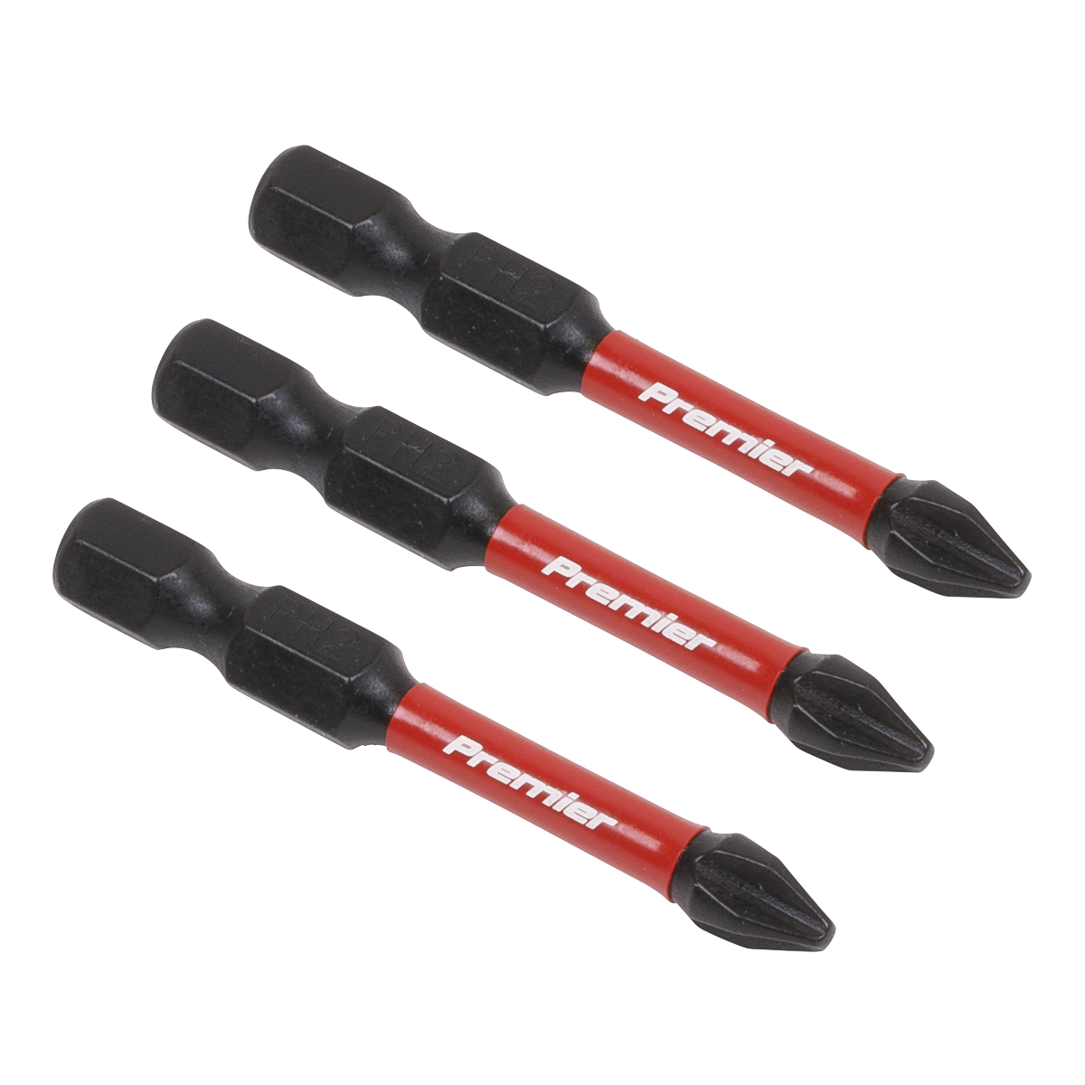 Premier Phillips Impact Power Tool Bits #2 x 50mm 3pc