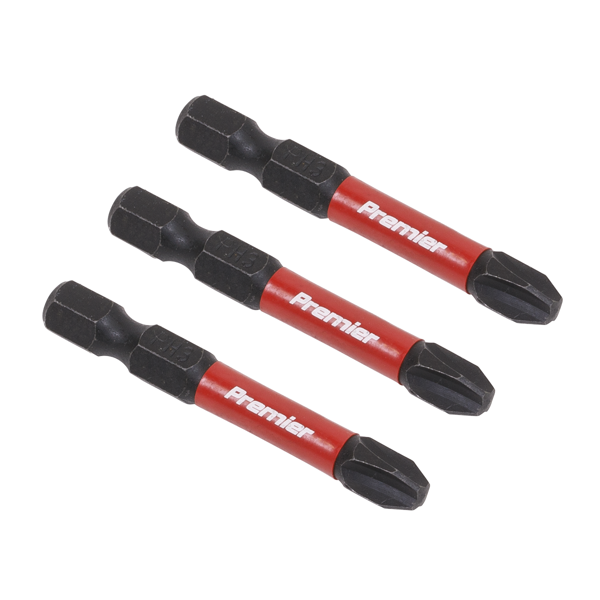Premier Phillips Impact Power Tool Bits #3 x 50mm 3pc