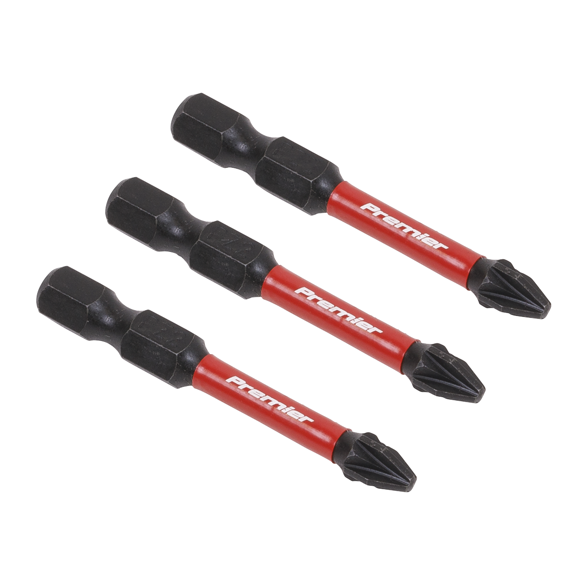 Premier Pozi Impact Power Tool Bits #2 x 50mm 3pc