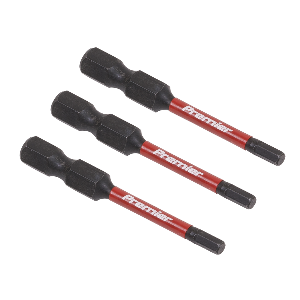 Premier Hex Impact Power Tool Bits 3 x 50mm 3pc