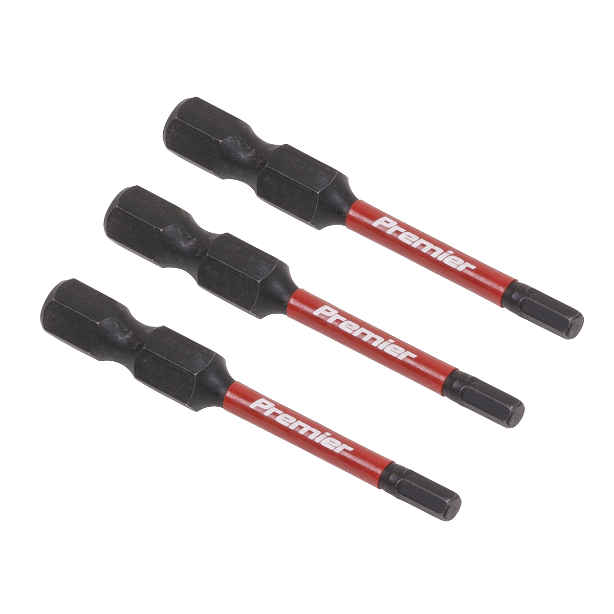 Premier Hex Impact Power Tool Bits 3 x 50mm 3pc