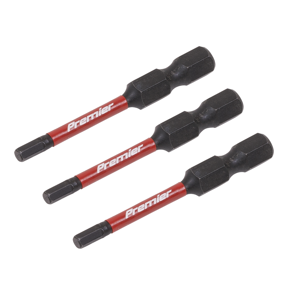 Premier Hex Impact Power Tool Bits 3 x 50mm 3pc