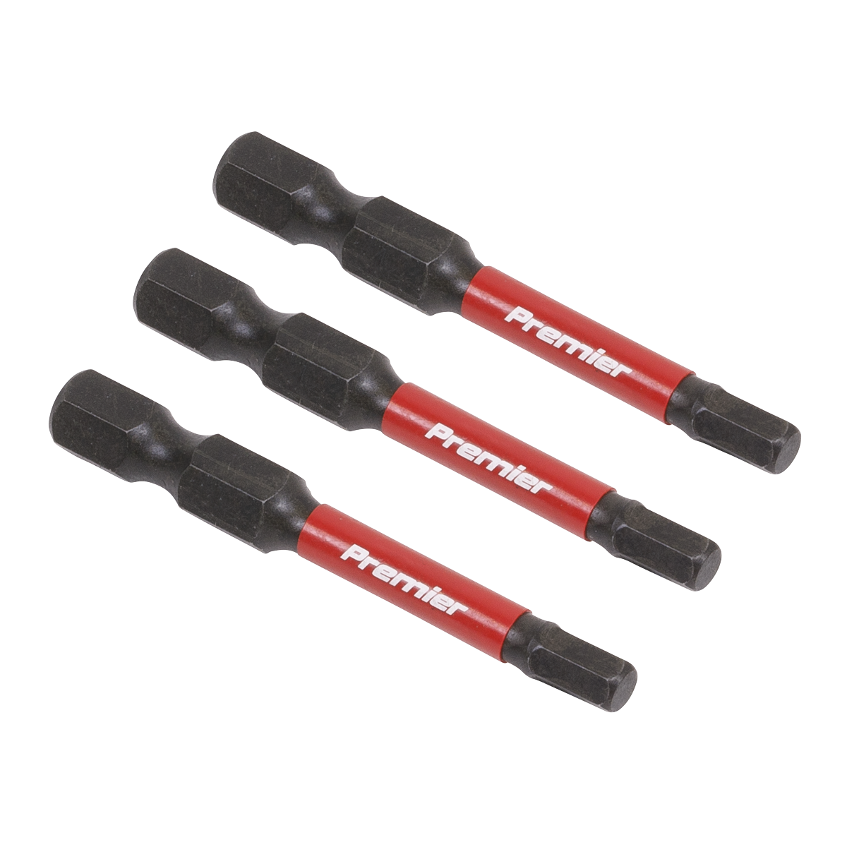 Premier Hex Impact Power Tool Bits 4 x 50mm 3pc