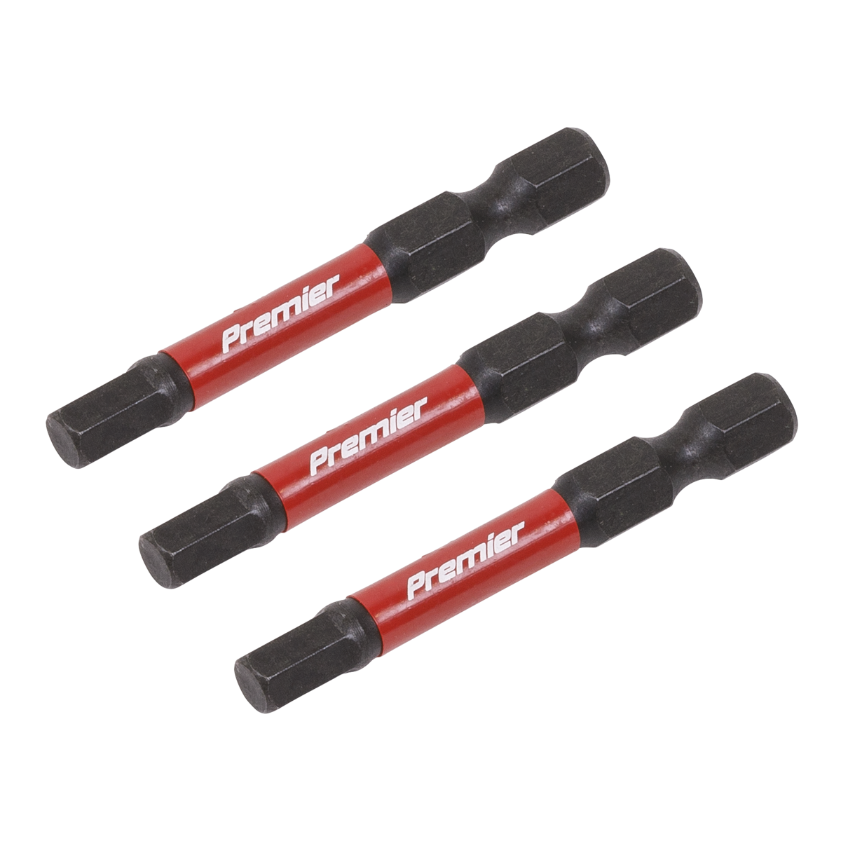 Premier Hex Impact Power Tool Bits 5 x 50mm 3pc