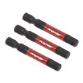 Premier Hex Impact Power Tool Bits 6 x 50mm 3pc