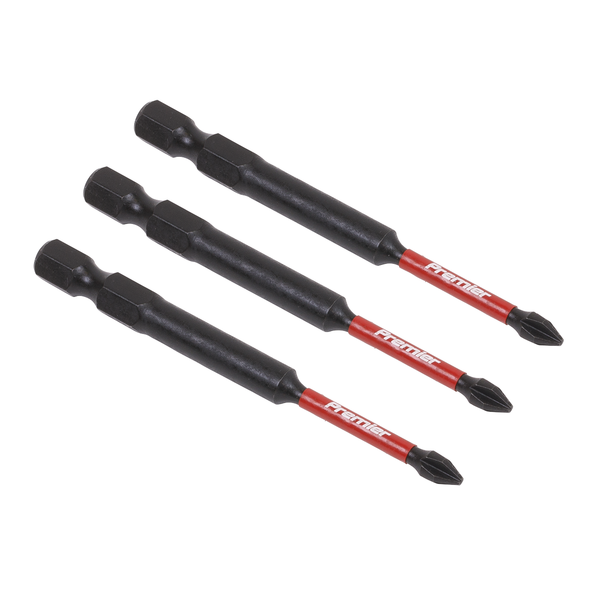 Premier Phillips Impact Power Tool Bits #1 x 75mm 3pc