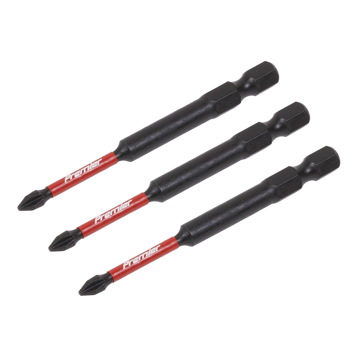 Premier Phillips Impact Power Tool Bits #1 x 75mm 3pc