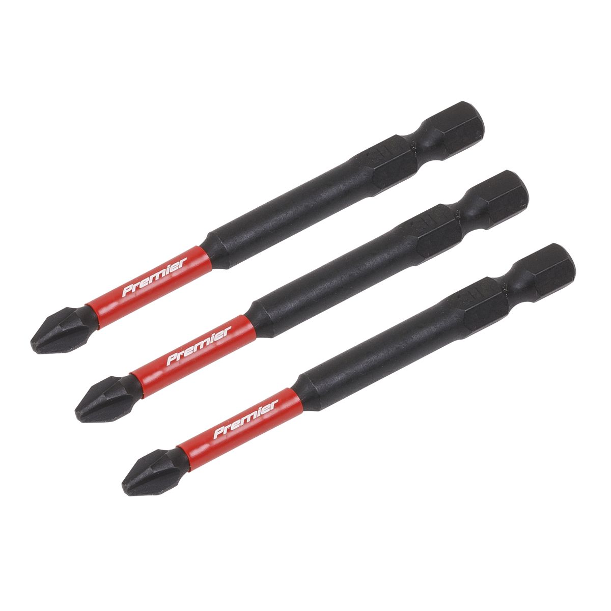 Premier Phillips Impact Power Tool Bits #2 x 75mm 3pc