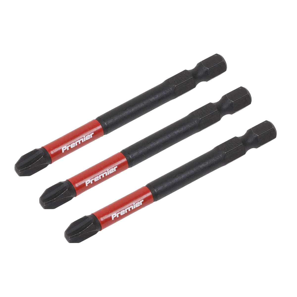 Premier Phillips Impact Power Tool Bits #3 x 75mm 3pc