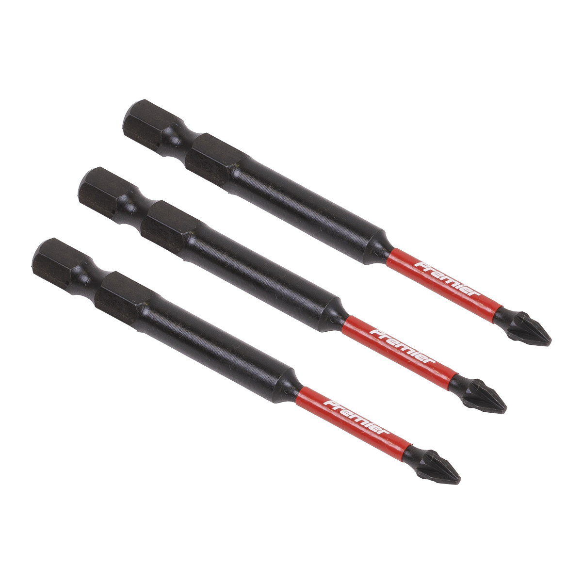 Premier Pozi Impact Power Tool Bits #1 x 75mm 3pc