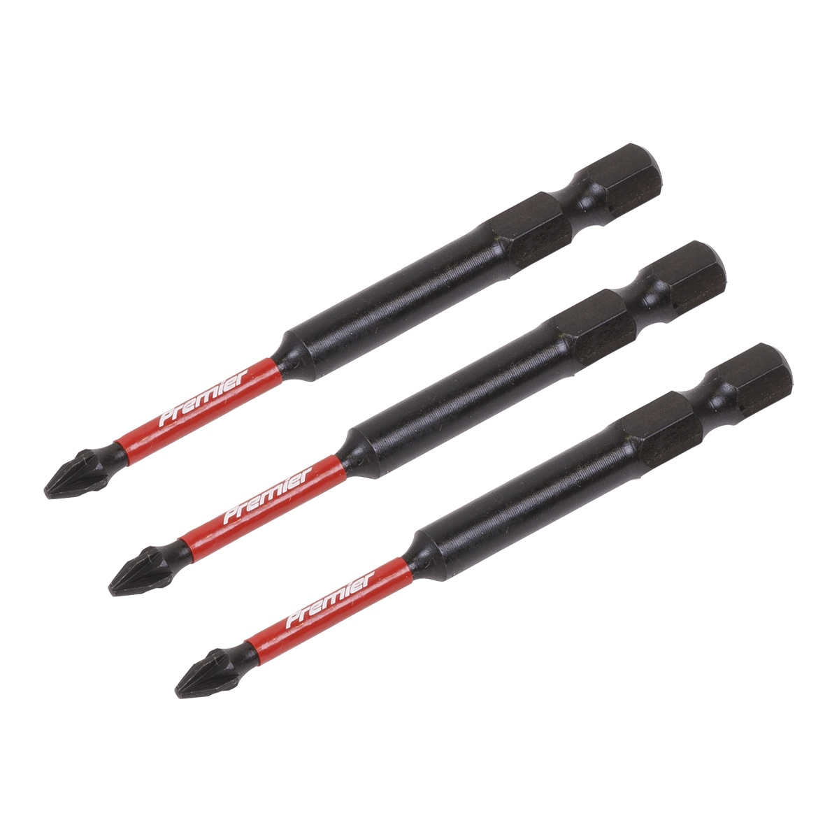 Premier Pozi Impact Power Tool Bits #1 x 75mm 3pc