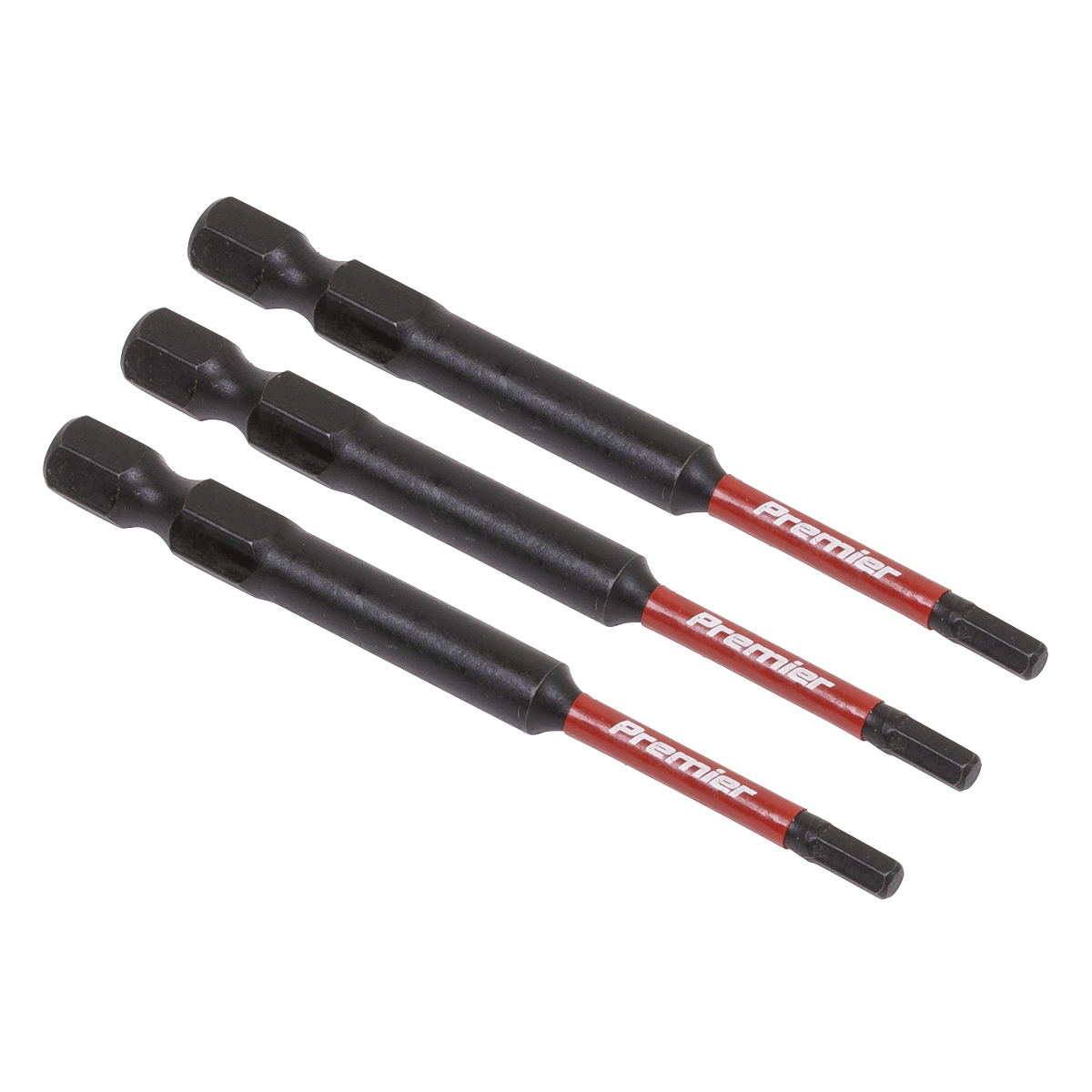 Premier Hex Impact Power Tool Bits 3 x 75mm 3pc