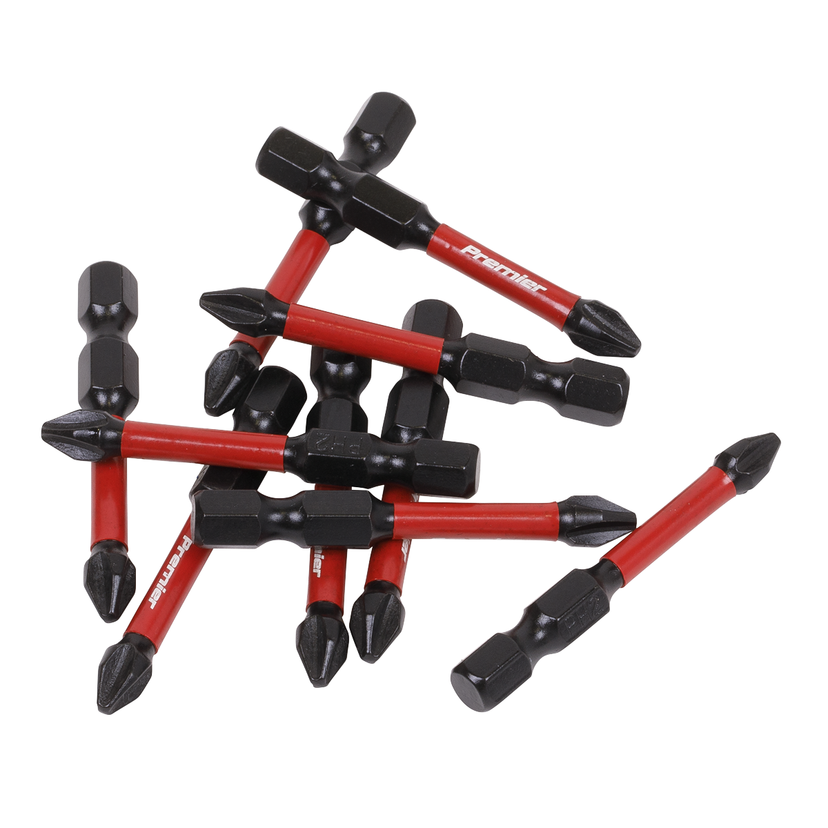 Premier Phillips Impact Power Tool Bits #2 x 50mm 10pc