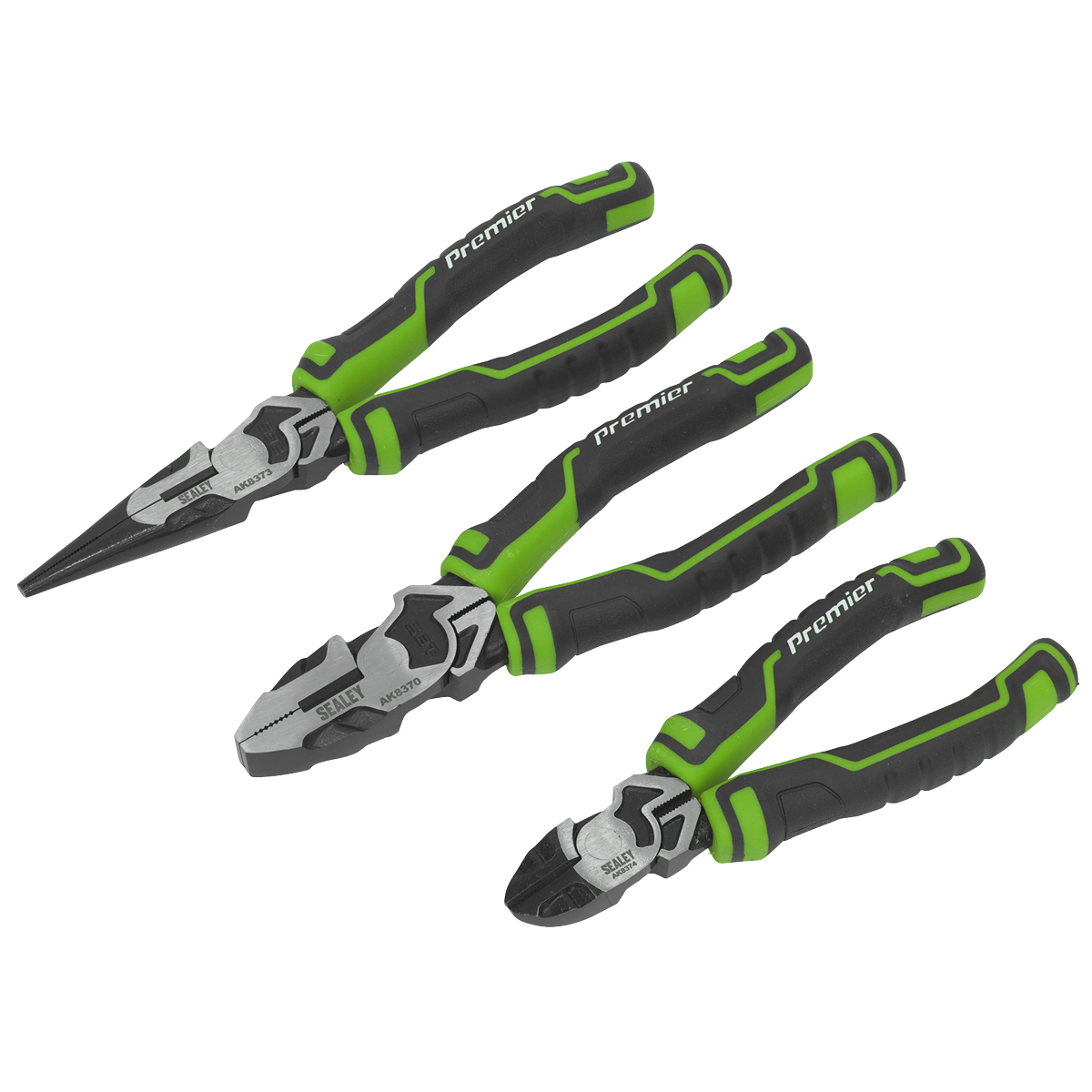 Premier High Leverage Pliers Set 3pc - Green