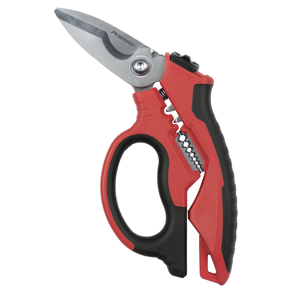 Heavy-Duty Electrician's Angled Shears 200mm 3-In-1