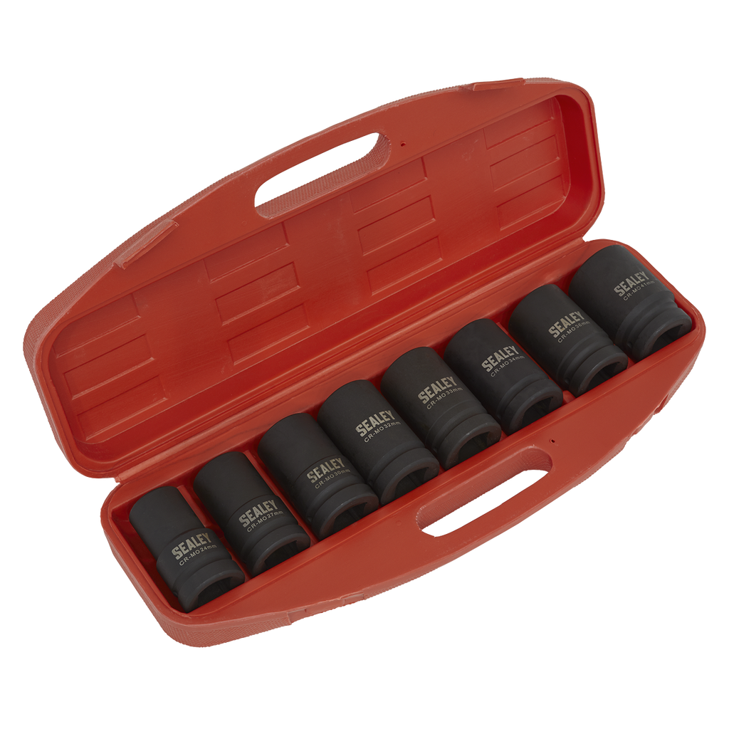 Premier Deep Impact Socket Set 1"Sq Drive 8pc