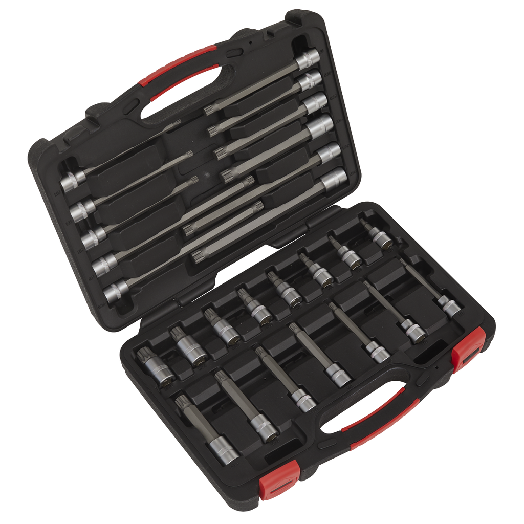 Premier Platinum Spline Socket Bit Set 3/8"Sq Drive 26pc