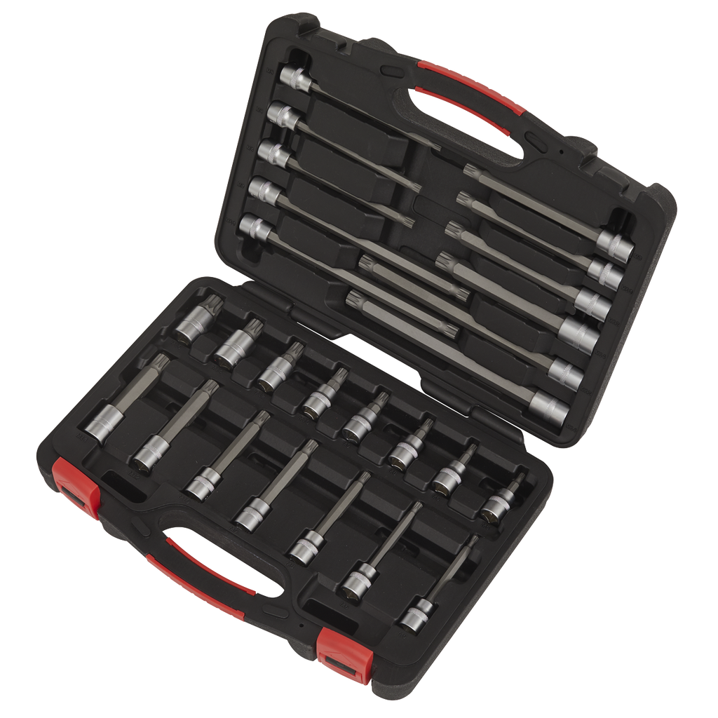 Premier Platinum Spline Socket Bit Set 3/8"Sq Drive 26pc