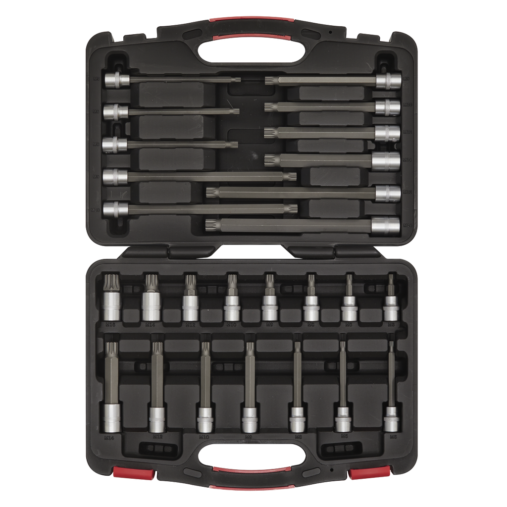 Premier Platinum Spline Socket Bit Set 3/8"Sq Drive 26pc