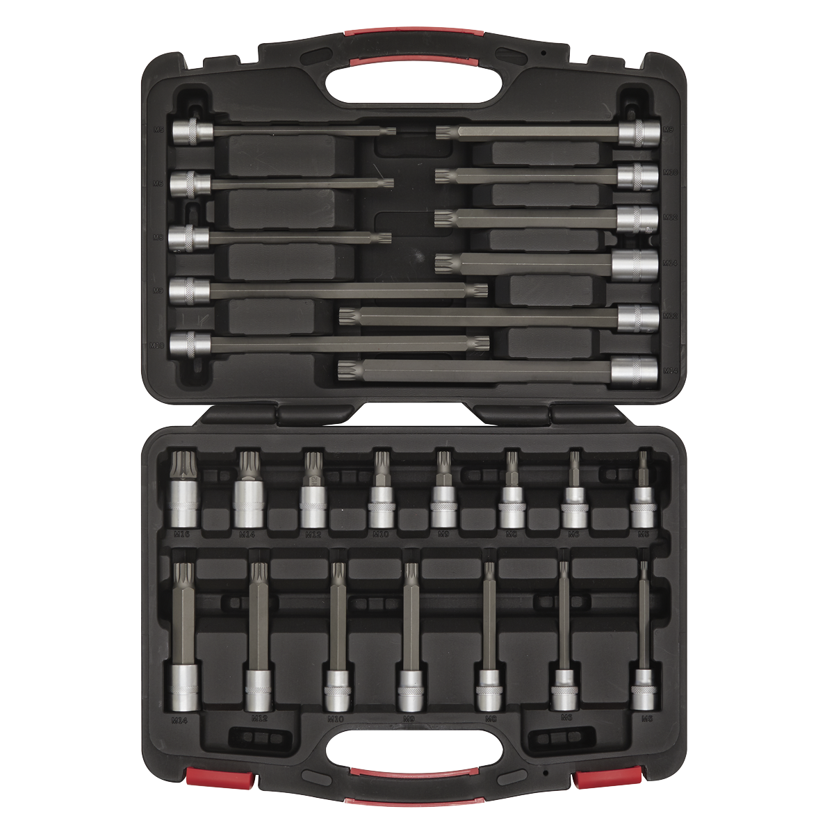 Premier Platinum Spline Socket Bit Set 3/8"Sq Drive 26pc