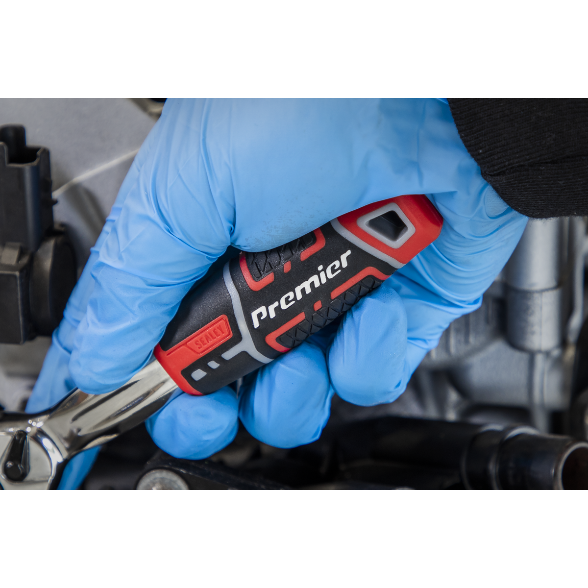 Premier Offset Ratchet Wrench with Flip Reverse 1/4"Sq Drive
