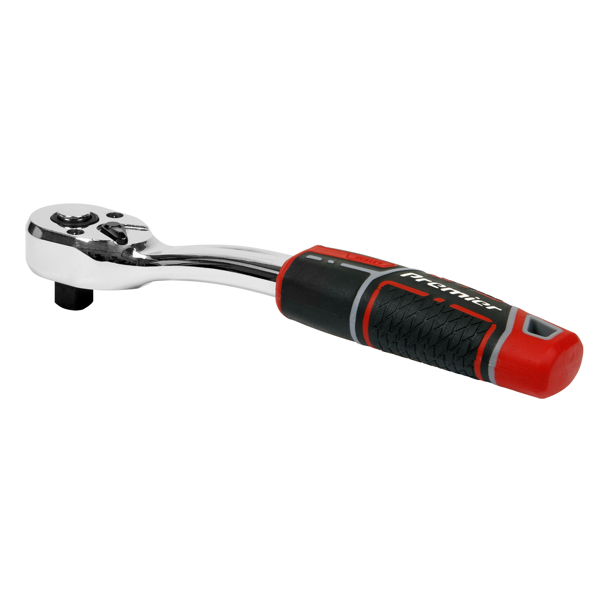 Premier Pear-Head Offset Ratchet Wrench with Flip Reverse 3/8"Sq Drive