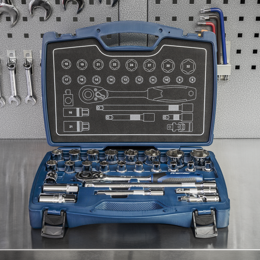 Premier Socket Set 1/2"Sq Drive 26pc